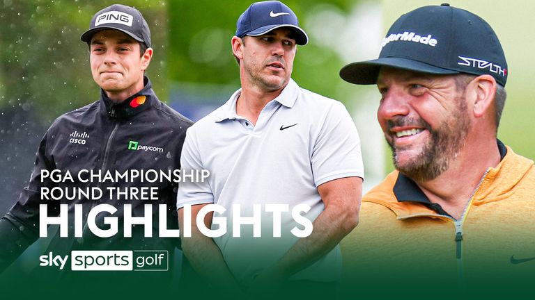 Highlights from the third round of the 2023 PGA Championship at Oak Hill which saw Brooks Koepka take the lead heading into the final day