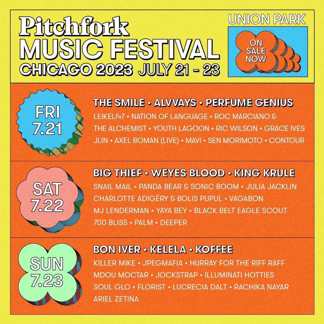 Pitchfork Music Festival 2023 Set Times Revealed