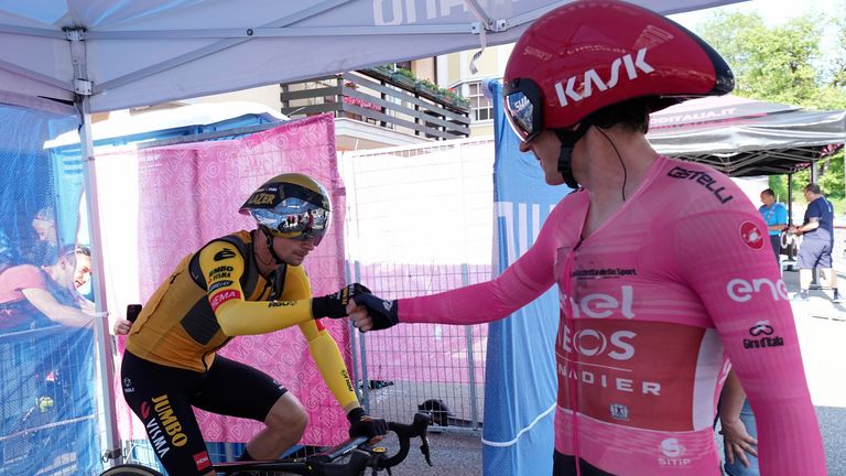 Roglic and Thomas show each other respect ahead of Saturday's 20th stage