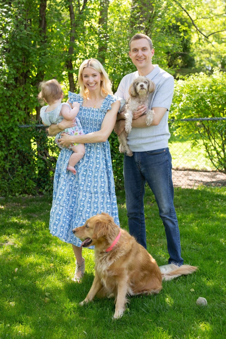 Gwen Schmidt with her family.