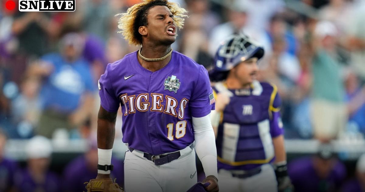 College World Series 2023 live score, updates, highlights from LSU vs. Florida Game 1