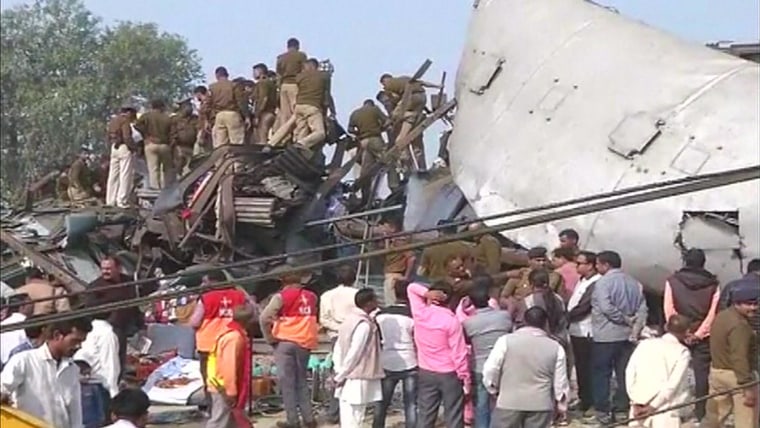 Dozens dead and over 350 reported injured after passenger train derails in India, officials say