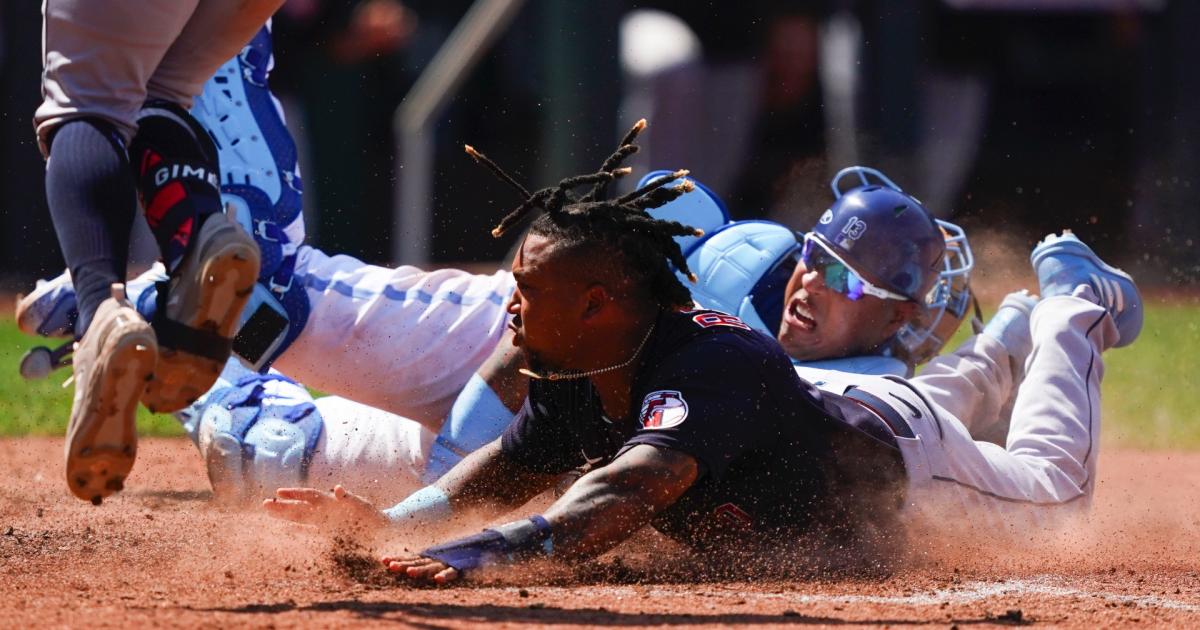 Jose Ramirez steals home: Guardians star pulls off stunning swipe to score go-ahead run vs. Royals