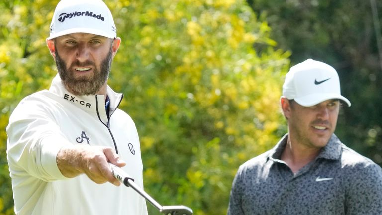 Brooks Koepka played a practice round with fellow LIV member Dustin Johnson ahead of the US Open