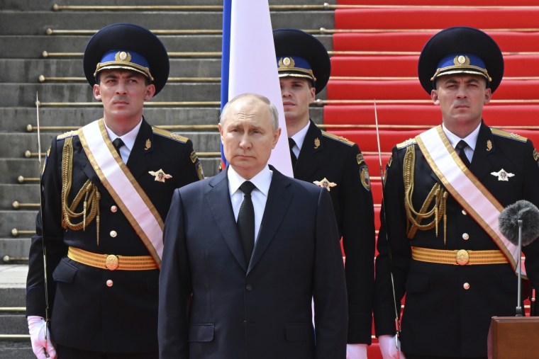 Putin says Russian military leaders averted ‘civil war’ by ending mercenary rebellion