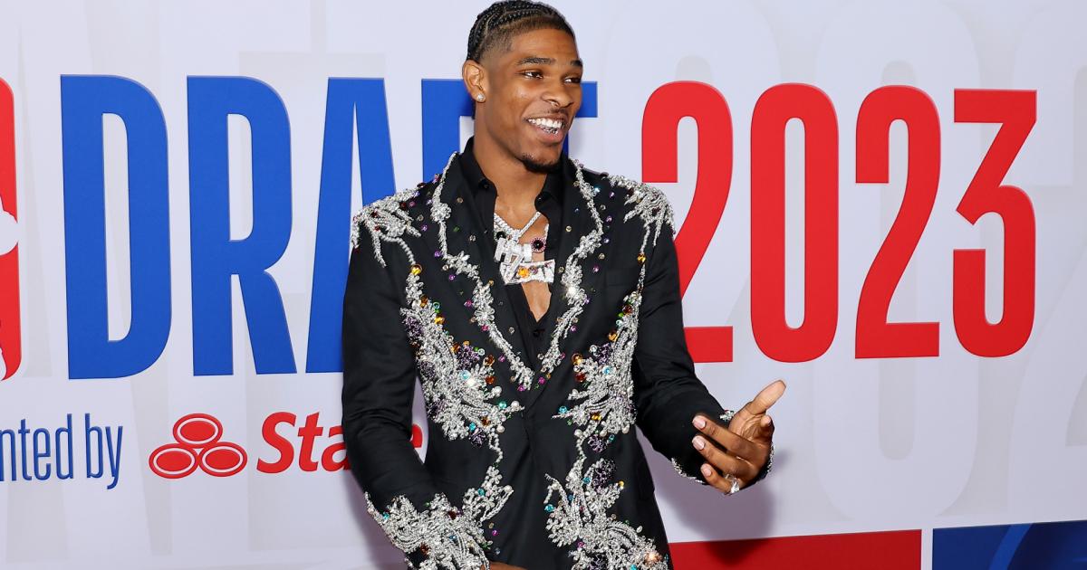 Scoot Henderson NBA Draft suit and grill, explained: ‘I’m representing my family with all this’