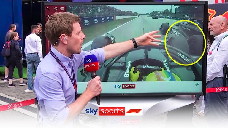 Anthony Davidson examined why Lewis Hamilton collided with Mercedes team-mate George Russell during qualifying for the Spanish GP