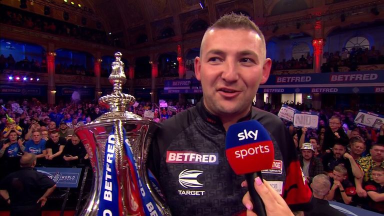 Aspinall struggled to put into words how important winning the World Matchplay was for him