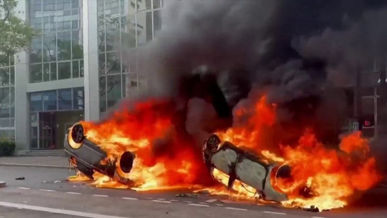 French police arrest 700 protesters as mayor’s family survives burning car ‘assassination’ attempt