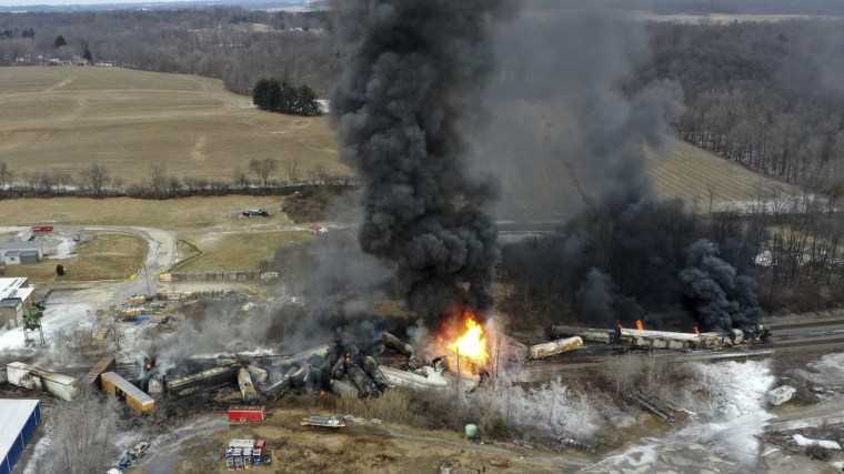 Ohio residents returned home after the train disaster — but a dangerous chemical lingered, study shows