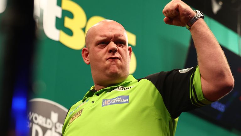 Van Gerwen clinches Poland Darts Masters title vs Van den Bergh