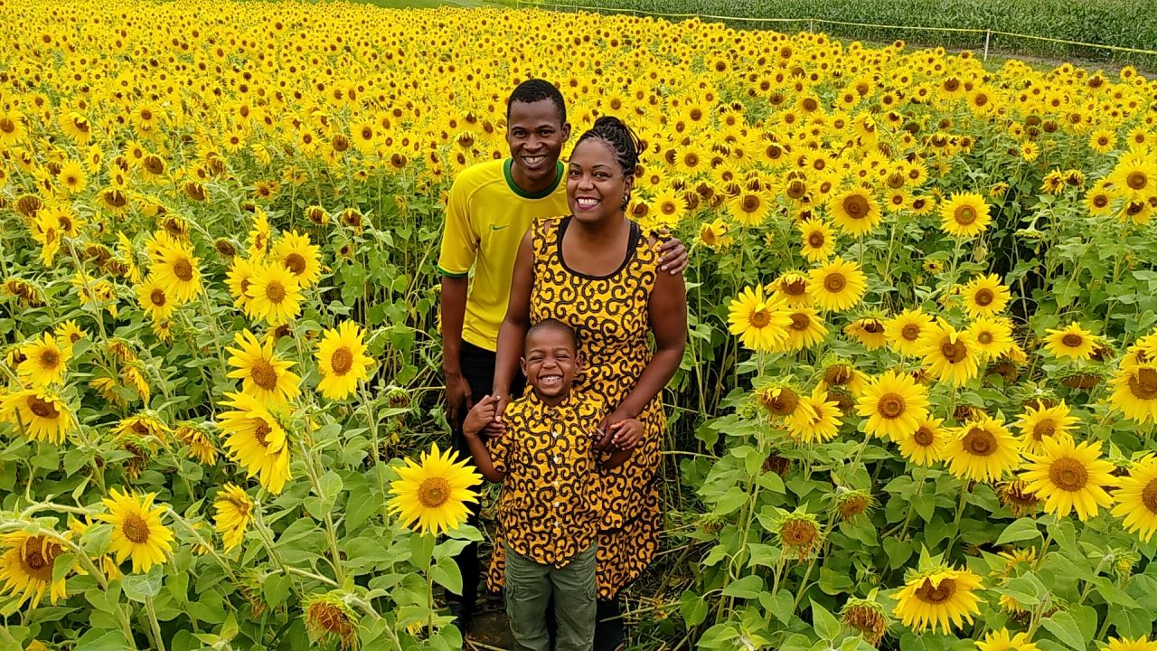 Here are Honoré, Rachel and their son in Ottawa together.