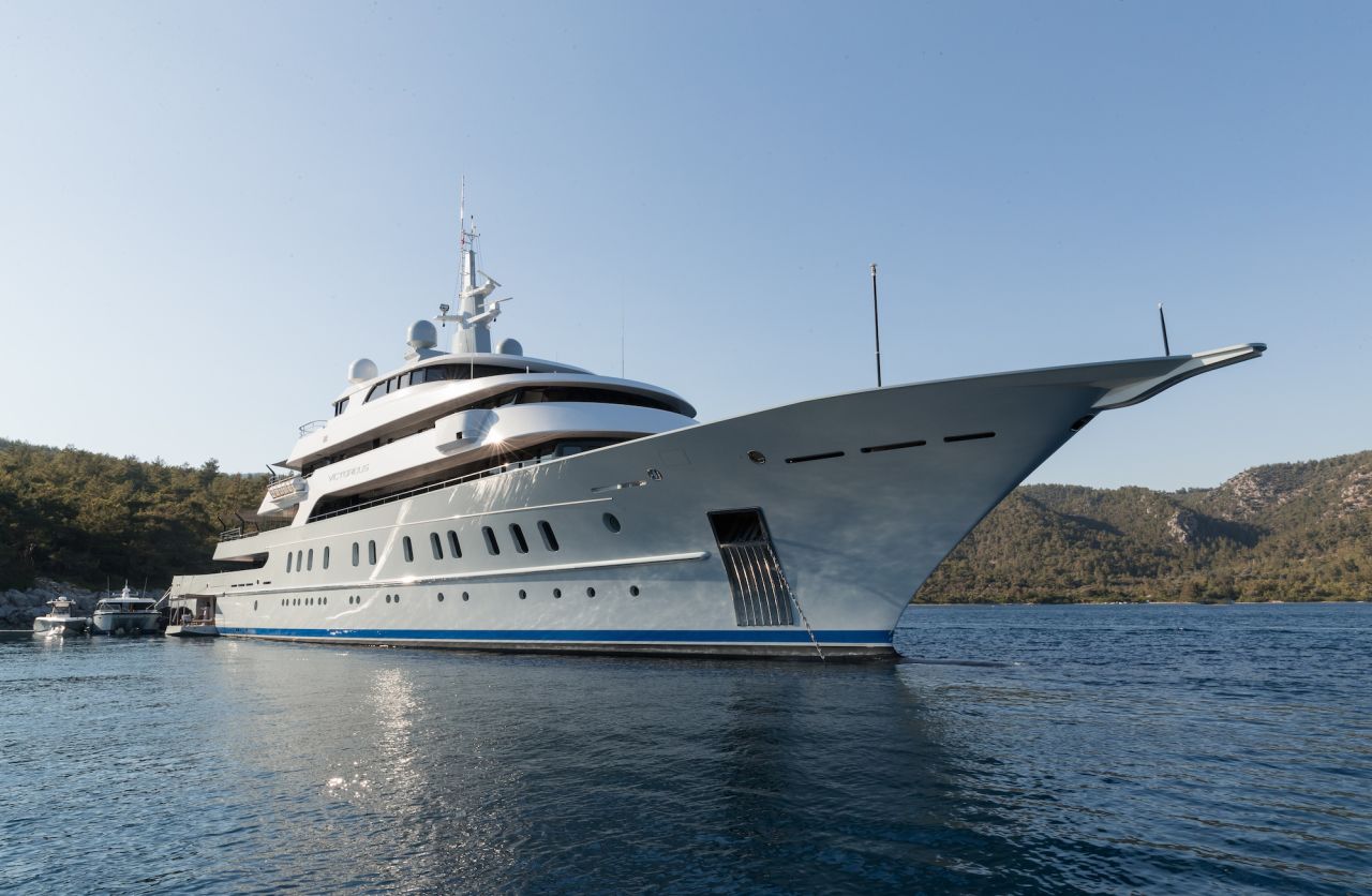 Victorious -- the largest superyacht to be built in Turkey.