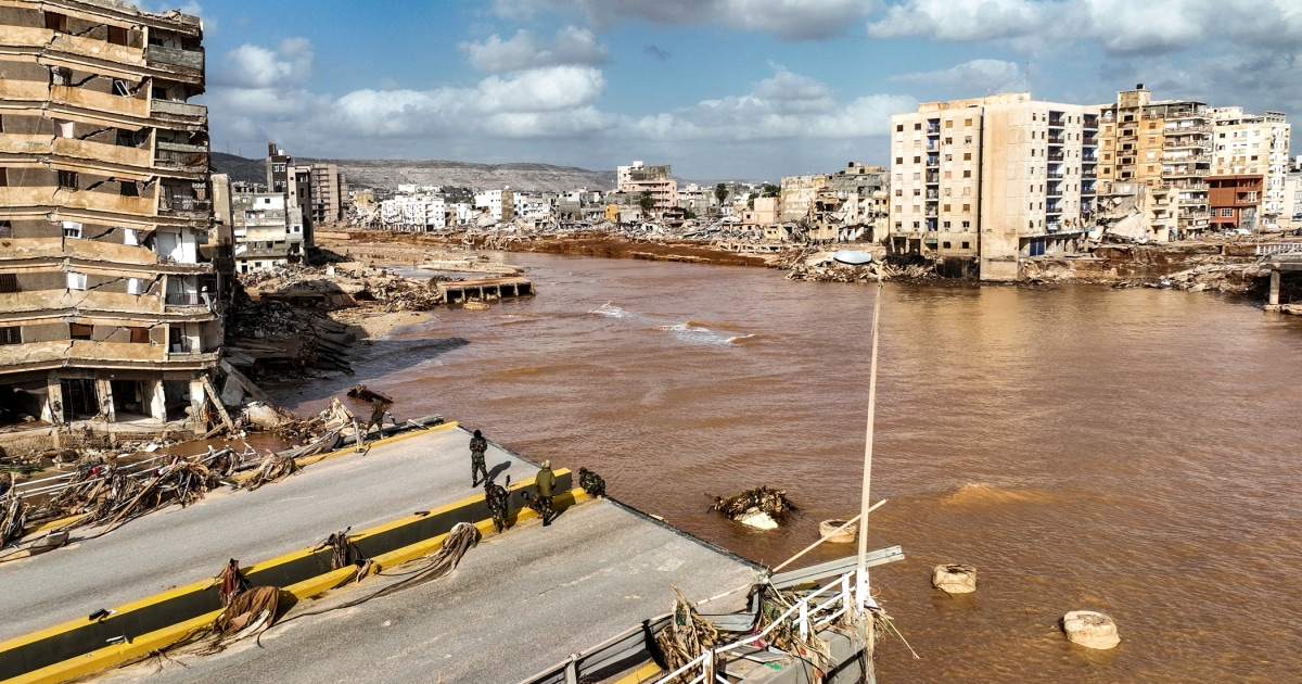 Bodies wash ashore in Libya as devastated city races to count its dead after floods