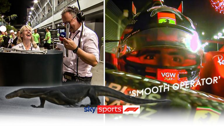 Check out the funniest moments from the Singapore GP, including lizards, Ted breaking things and the return of the 'smooth operator'.