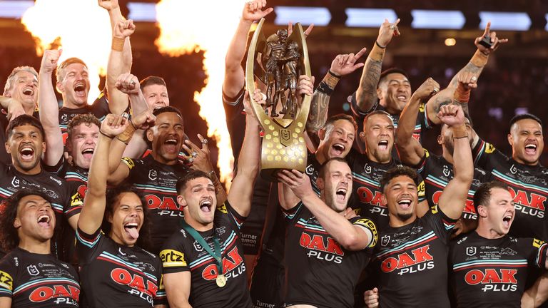 Cleary steers Panthers past Broncos to third straight NRL title