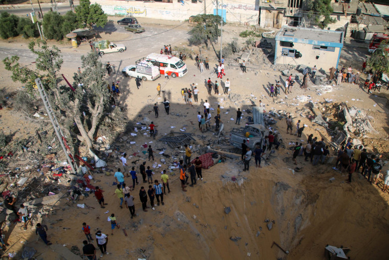 Israeli raids in Khan Yunis, Gaza