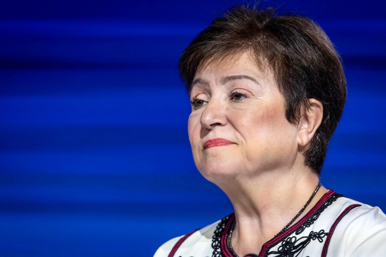 International Monetary Fund head Kristalina Georgieva in Marrakesh.