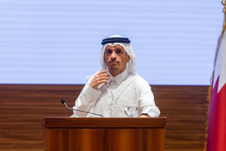 Qatar's Prime Minister and Foreign Minister Mohammed bin Abdulrahman al-Thani in Doha.