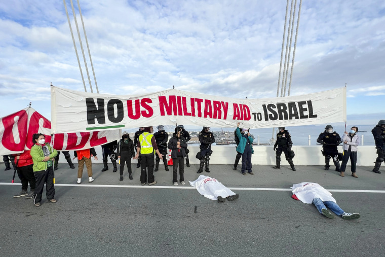 Demonstrators shut down the San Francisco-Oakland Bay Bridge in conjunction with the APEC Summit taking place.