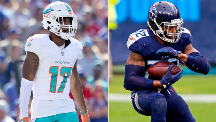 Best Dolphins-Titans prop bets: Jaylen Waddle, Derrick Henry among top over/under picks