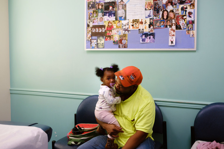 Image: Dr. Geri Weiland sees patients