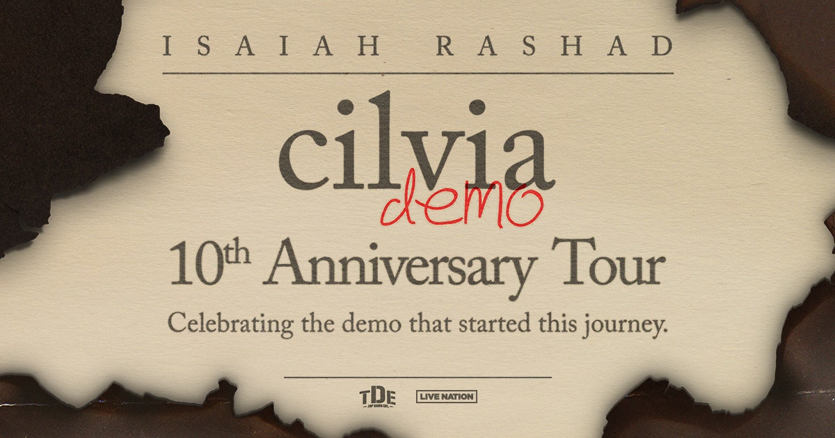 Isaiah Rashad Announces Cilvia Demo Anniversary Shows