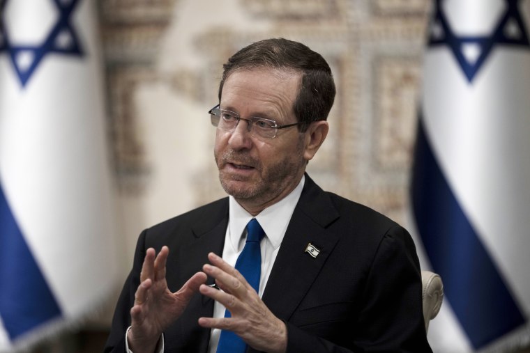 Israel's President Isaac Herzog.