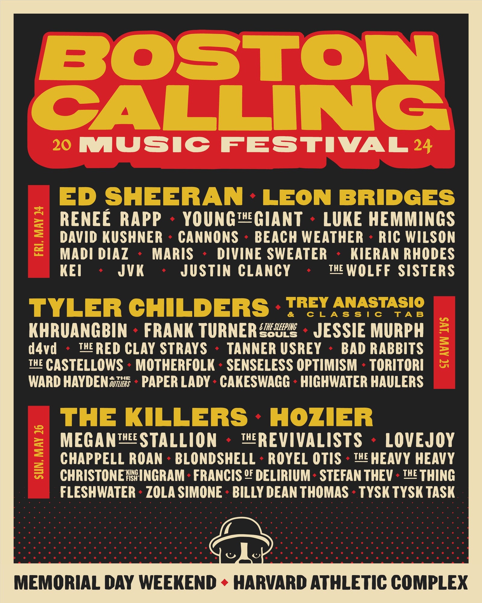 Boston Calling 2024 Lineup Announced: The Killers, Megan Thee Stallion, Tyler Childers, Ed Sheeran, More