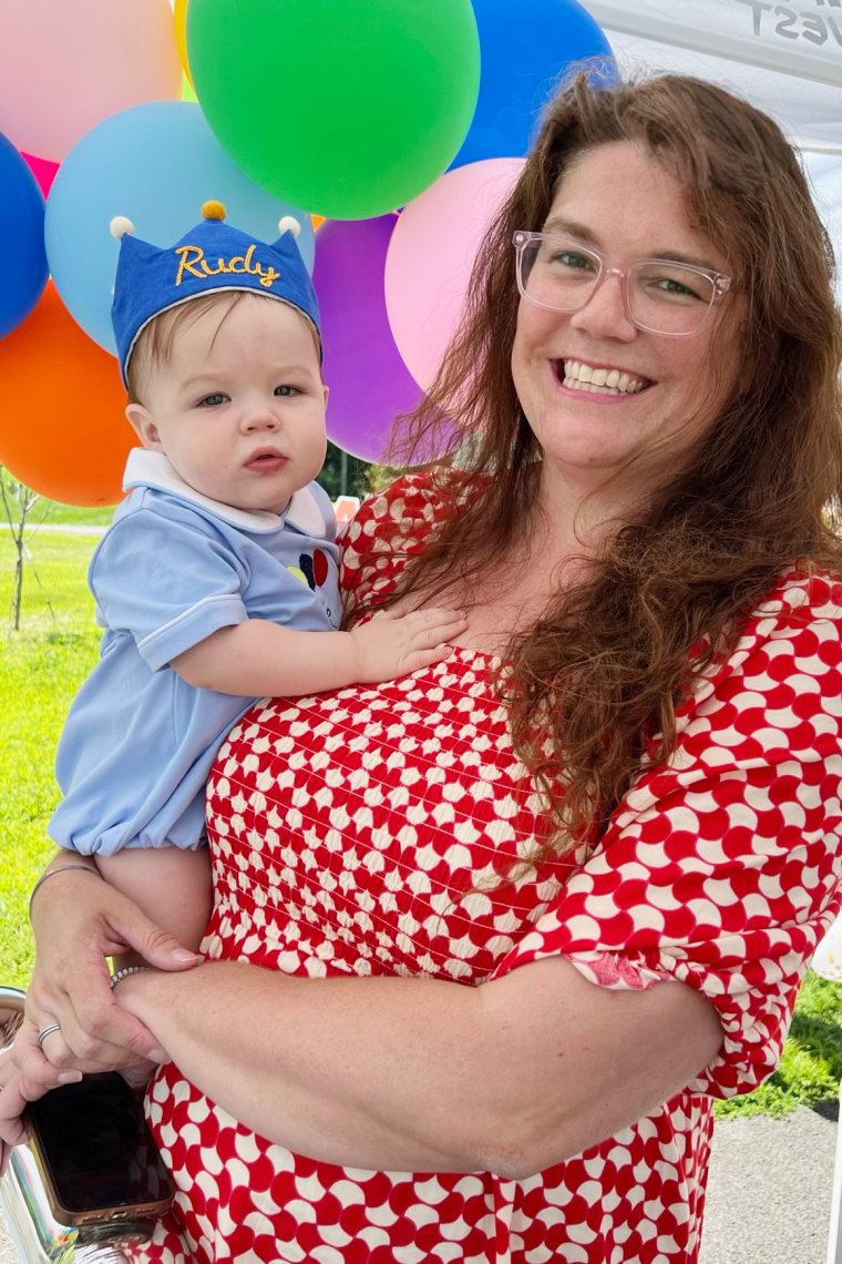 Sarah Callahan and her son Rudy.