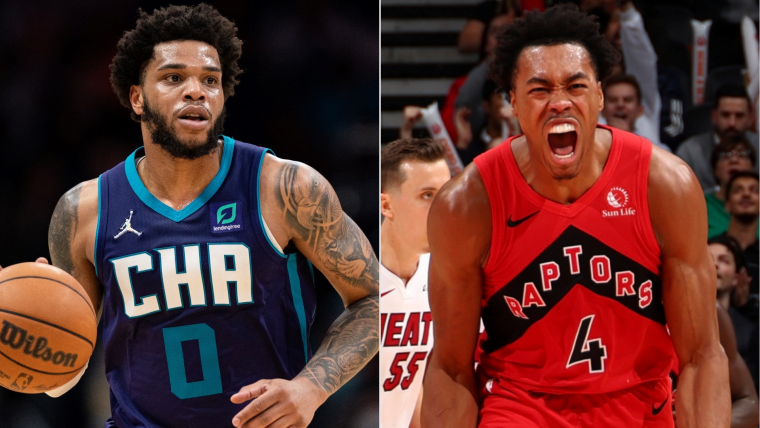 Raptors vs. Hornets Player Props Tonight (2/7): Results, stats for Miles Bridges, Scottie Barnes, more