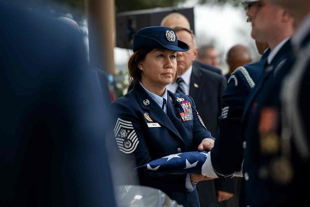 The Air Force’s First Female Enlisted Leader Broke the ‘Brass Ceiling.’ Here’s Her View on Retirement.