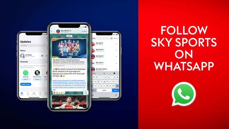 Sky Sports WhatsApp channel