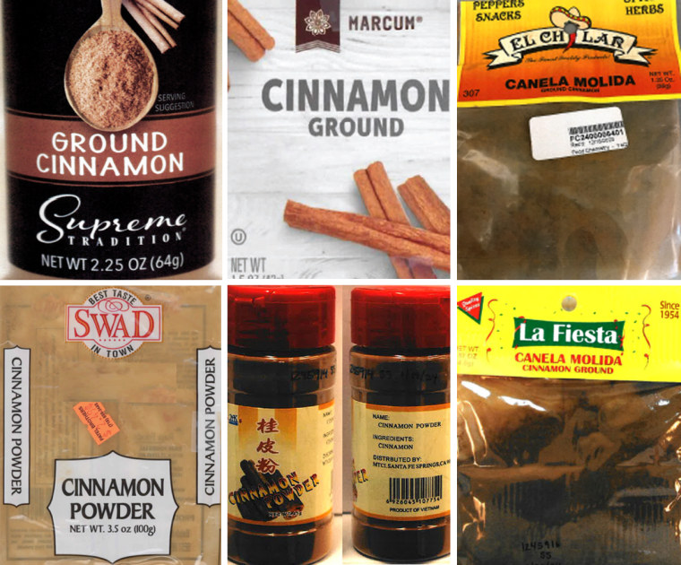 FDA warns about lead contamination in more cinnamon products in the U.S.