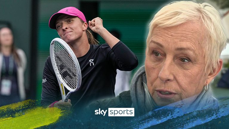 Martina Navratilova talks about Iga Swiatek