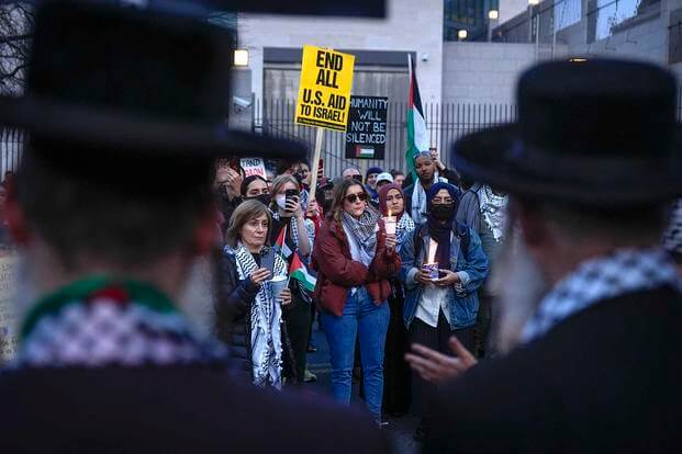 Veterans Burn Uniforms in Solidarity with Airman Who Died After Setting Himself on Fire to Protest Gaza War