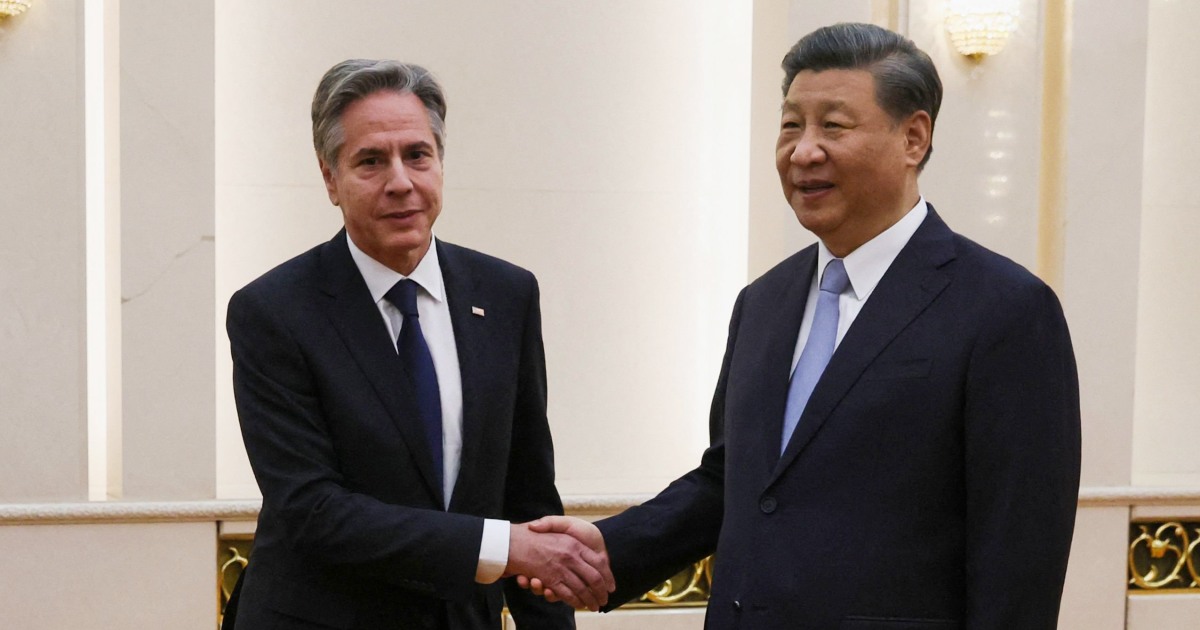 Blinken to warn China over its support for Russia’s military during visit this week