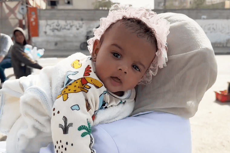 Discovered in a tree after her Gaza home was destroyed, Baby Unknown finds a new family with her doctor