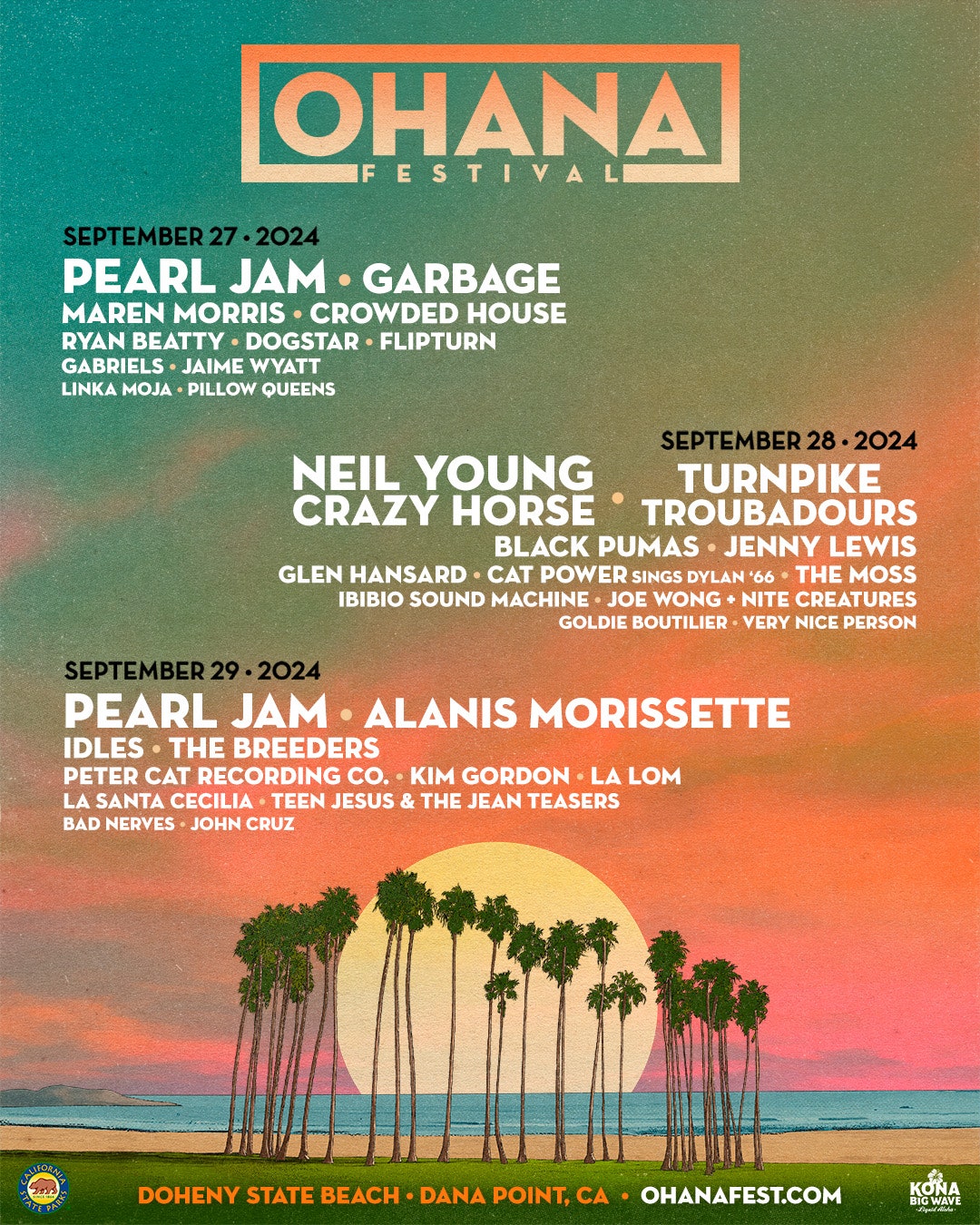 Neil Young & Crazy Horse Set for Eddie Vedder’s Ohana Festival 2024