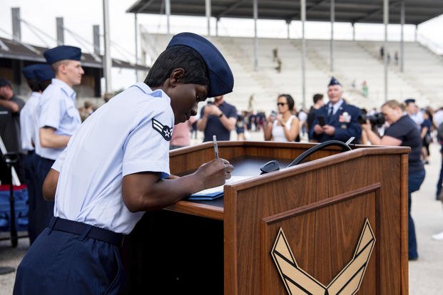 New Recruiting Programs Put Army, Air Force on Track to Meet Enlistment Goals. Navy Will Fall Short