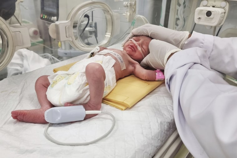 Orphaned by an airstrike and saved from her dead mother’s womb, baby Sabreen brings hope to Gaza hospital