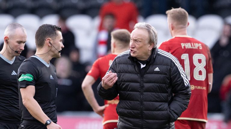 Neil Warnock is yet to win a league game as Aberdeen boss