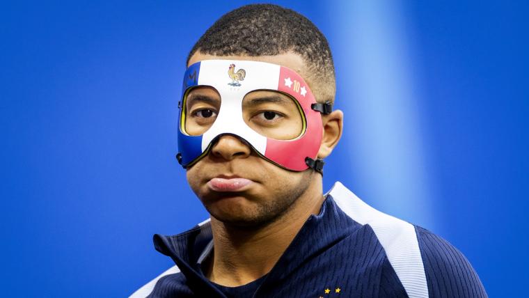 Why Kylian Mbappe is wearing a mask at Euro 2024: Broken nose requires protective face cover for France forward