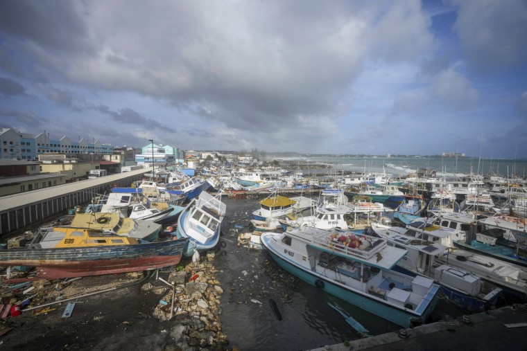 Hurricane Beryl reaches record winds of 165 mph as the powerful storm barrels toward Jamaica