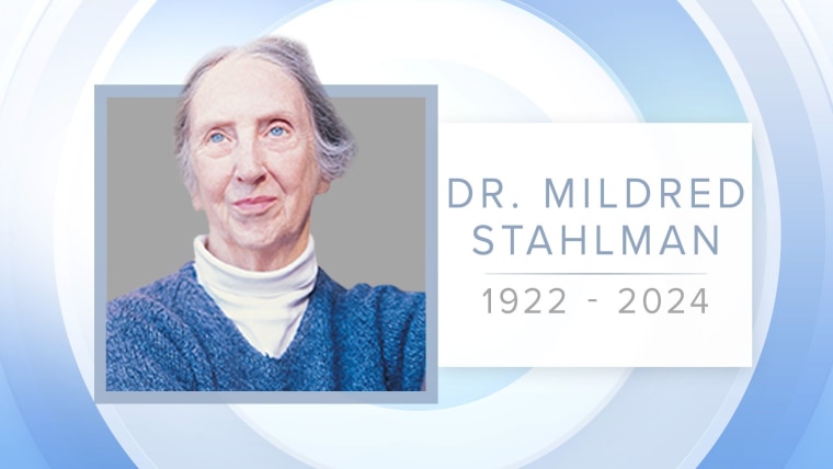 Mildred Stahlman, neonatal care pioneer, dies at 101