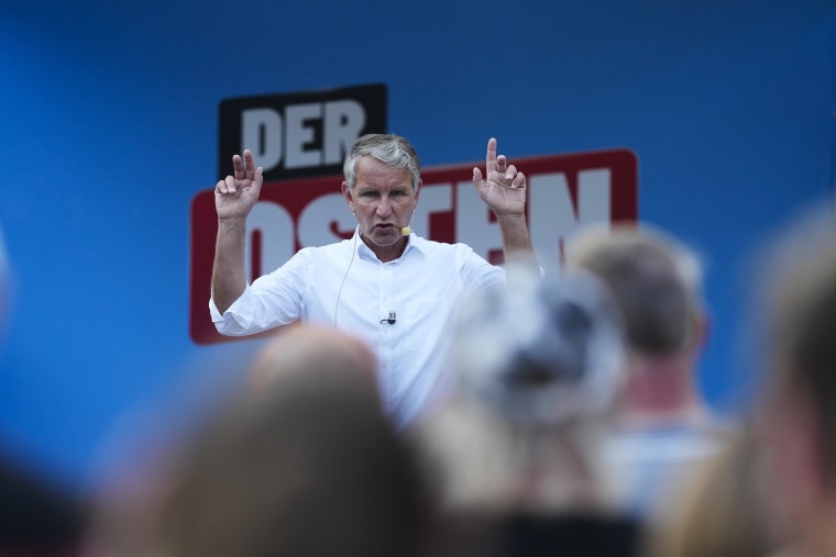 Far-right group that invokes Nazi past on the verge of state election success in Germany