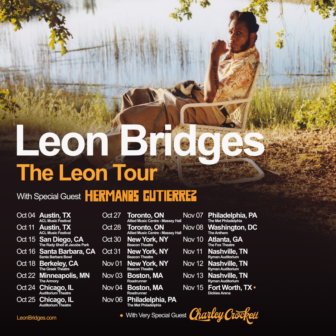 Leon Bridges Announces Fall 2024 North American Tour