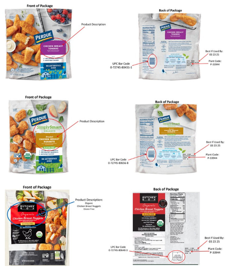 Perdue recalls frozen ready-to-eat chicken nuggets and tenders for possible metal contamination