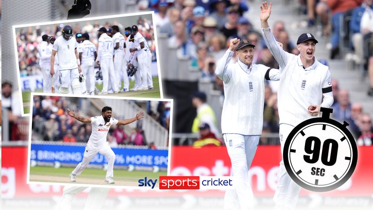 Watch all 10 wickets to fall in an exciting day three of the first Test between England and Sri Lanka at Old Trafford.