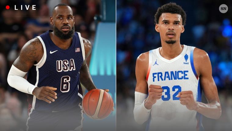 USA vs. France basketball live score, updates, highlights from 2024 Olympic men’s gold medal game